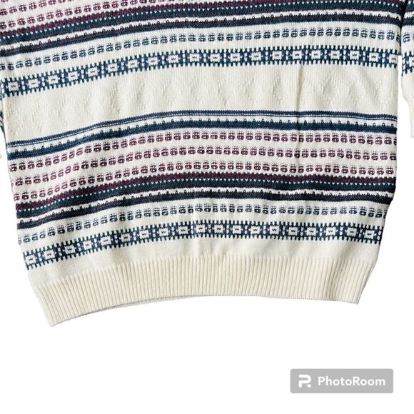 Rugged wear Striped fisherman Crew Neck women's Sweater. Size Large - Picture 6 of 6